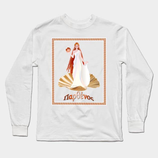 Horoscope Goddesses - Virgo Long Sleeve T-Shirt by amadeuxway